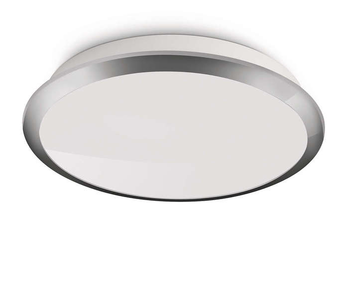 OPRAWA DOMOWA PLAFONIERA LED 3W IP20 2700K 270LM Z ŹRÓDŁEM EEL=A+ DENIM CHROME - 309401116 - PHILIPS ŹRÓDŁA