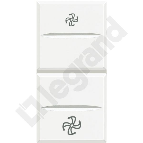 ŁĄCZNIK WENTYLATOROWY 1-0-2 1 MODUŁ AXIAL BIAŁY AXOLUTE - HD4027VMC - LEGRAND