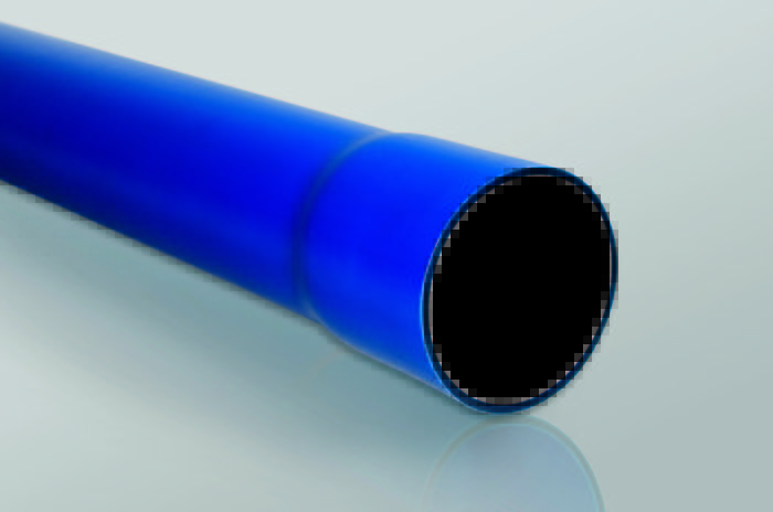 RURA OSŁONOWA GŁADKA FI 160 CZERWONA Z KIELICHEM GR.8 (6M) RHDPEP-M SRS 160 SRS-X - 10676 - TTPLAST