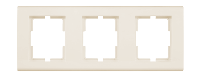 RAMKA POTRÓJNA KREMOWA CATRIN - 2173-01 - ELEKTRO-PLAST NASIELSK