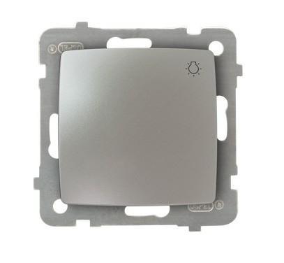 ŁĄCZNIK ZWIERNY "ŚWIATŁO" SREBRNY PERŁOWY KARO - ŁP-5S/m/43 - OSPEL