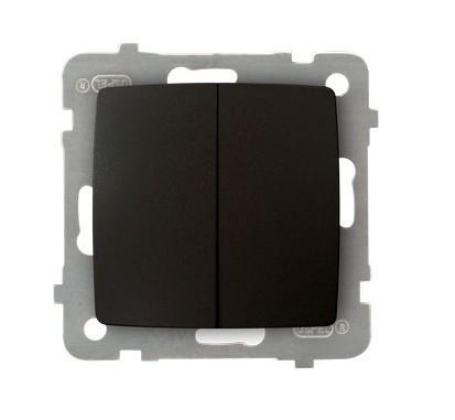 ŁĄCZNIK DWUGRUPOWY ŚWIECZNIKOWY CZEKOLADOWY METAL KARO - ŁP-2S/m/40 - OSPEL
