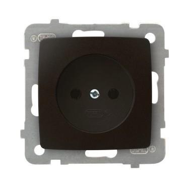 GNIAZDO POJEDYNCZE CZEKOLADOWY METAL KARO - GP-1S/m/40 - OSPEL