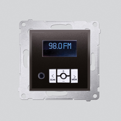 RADIO CYFROWE Z WYŚWIETLACZEM (MODUŁ) ANTRACYT SIMON 54 - D75252.01/48 - KONTAKT SIMON