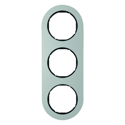 RAMKA POTRÓJNA SERIE ALU/CZARNY R.CLASSIC - 10132084 - HAGER - BERKER