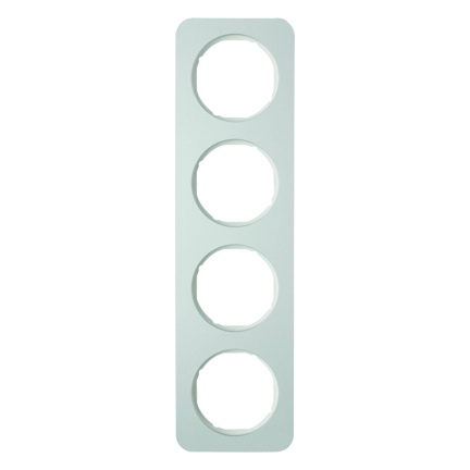 RAMKA POCZWÓRNA ALU/BIAŁY R.1 - 10142174 - HAGER - BERKER