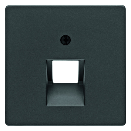 ELEMENT CENTRALNY DO GNIAZDA PRZYŁĄCZENIOWEGO UAE POJEDYNCZEGO ANTRACYT AKSAMIT Q.1/Q.3 - 14076086 - HAGER - BERKER