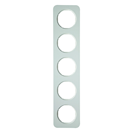 RAMKA PIĘCIOKROTNA BIAŁY POŁYSK R.1 - 10152189 - HAGER - BERKER
