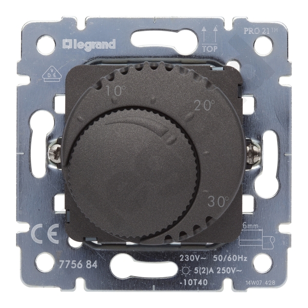 REGULATOR TEMPERATURY ZE STYKIEM CHOCO 230V~ SISTENA LIFE - 775684 - LEGRAND