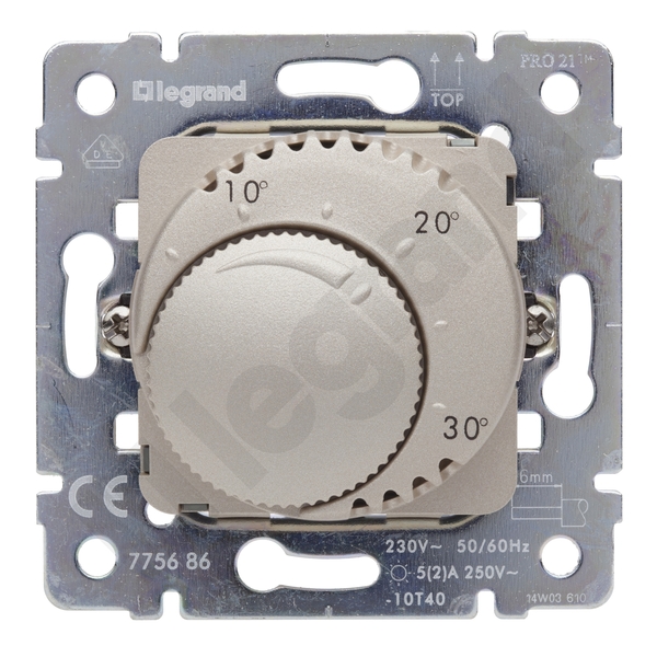 REGULATOR TEMPERATURY ZE STYKIEM TITAN 230V~ SISTENA LIFE - 775686 - LEGRAND