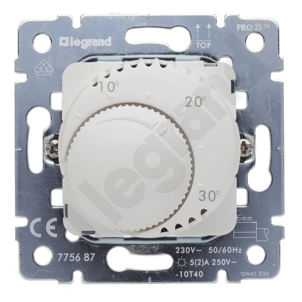 REGULATOR TEMPERATURY ZE STYKIEM PEARL 230V~ SISTENA LIFE - 775687 - LEGRAND