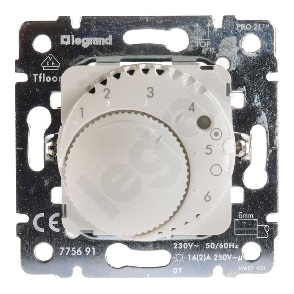 REGULATOR TEMPERATURY DO OGRZ. PODŁOGOWEGO + SONDA PEARL 16A-230V~ SISTENA LIFE - 775691 - LEGRAND