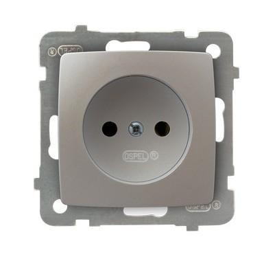 GNIAZDO POJEDYNCZE SREBRNY PERŁOWY KARO - GP-1S/m/43 - OSPEL