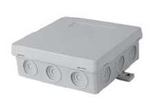 PUSZKA N7 NAŚCIENNA Z DŁAWICĄ ZINTEGROWANĄ SAMOZATRZASKOWA 100X100MM - SERIA FASTBOX SZARA - 83007002 - SIMET