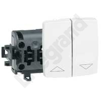 ŁĄCZNIK STEROWANIA ROLETAMI (BLOKADA MECHANICZNA) BIAŁY 6A-250V~ OTEO - 086113 - LEGRAND