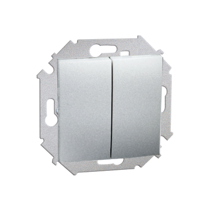 ŁĄCZNIK SCHODOWY PODWÓJNY (MODUŁ) 10AX 250V ZACISKI ŚRUBOWE ALUMINIUM SIMON 15 - 1591397-026 - KONTAKT SIMON
