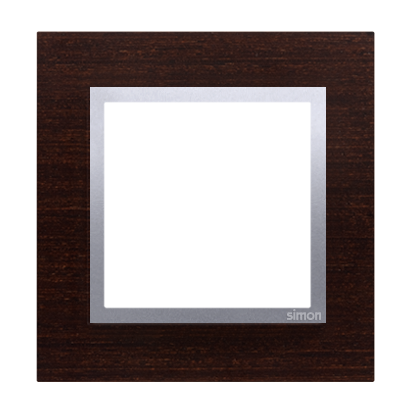 RAMKA POJEDYNCZA NATURE-DREWNO SREBRNE WENGE IP20/IP44*SIMON 54 NATURE - DRN1/84 - KONTAKT SIMON