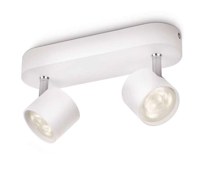 OPRAWA DOMOWA SUFITOWA PUNKTOWA LED 2X3W IP20 2700K 330LM Z ŹRÓDŁEM EEL=A+ STAR WHITE - 562423116 - PHILIPS ŹRÓDŁA