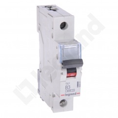 WYŁĄCZNIK NADPRĄDOWY B 3A 1 POLOWY CHARAKTERYSTYKA B S301 - 403351 - LEGRAND