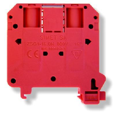 ZŁĄCZKA SZYNOWA GWINTOWA ZSG1-16.0NC CZERWONA ZUG - 11621311 - SIMET