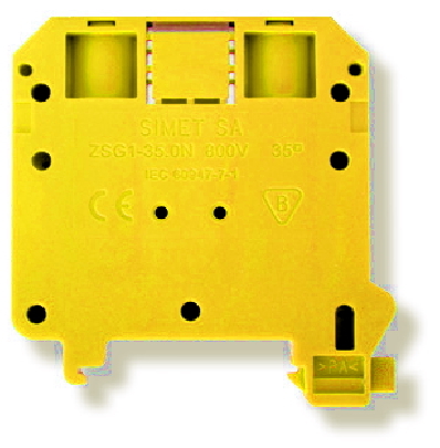 ZŁĄCZKA SZYNOWA GWINTOWA ZSG1-35.0NZ ŻÓŁTA - ZUG - 11721314 - SIMET