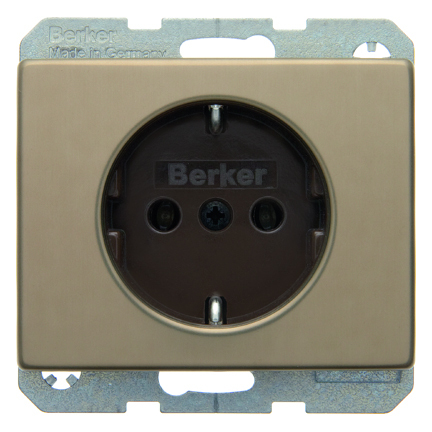 GNIAZDO SCHUKO JASNY BRĄZ METAL ARSYS - 47140001 - HAGER - BERKER