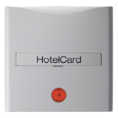 ŁĄCZNIK NA KARTĘ HOTELOWĄ-NASADKA Z NADRUKIEM I POMARAŃCZOWĄ SOCZEWKĄ BIAŁY S.1/B.3/B.7 - 16401909 - HAGER - BERKER