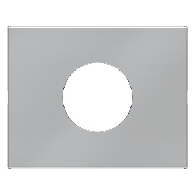ELEMENT CENTRALNY DO ŁĄCZNIKA I SYGNALIZATORA ŚWIETLNEGO E10 STAL SZLACHETNA LAKIEROWANA K.5 - 11657004 - HAGER - BERKER