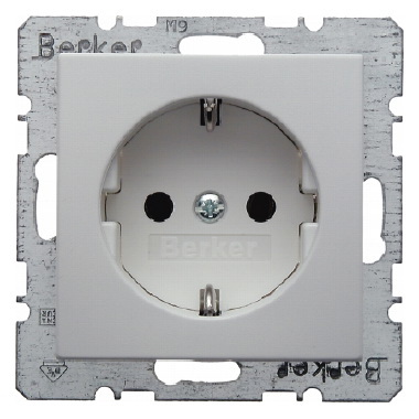 GNIAZDO SCHUKO BIAŁY S.1/B.3/B.7 - 47431909 - HAGER - BERKER