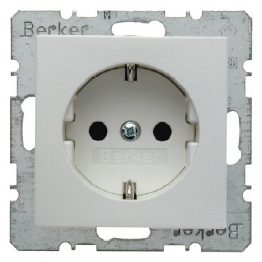 GNIAZDO SCHUKO BIAŁY S.1/B.3/B.7 - 47231909 - HAGER - BERKER