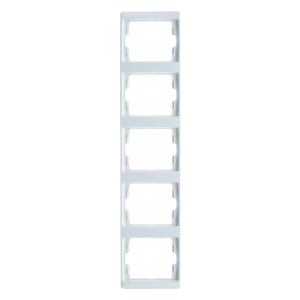 RAMKA PIĘCIOKROTNA PIONOWA BIAŁY ARSYS - 13530069 - HAGER - BERKER