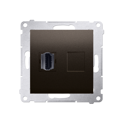 GNIAZDO HDMI (MODUŁ) BRĄZ MAT SIMON 54 - DGHDMI.01/46 - KONTAKT SIMON