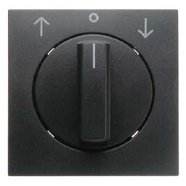 ELEMENT CENTRALNY Z POKRĘTŁEM DO ŁĄCZNIKA ŻALUZJOWEGO OBROTOWEGO ANTRACYT B.1/B.3/B.7 - 10801606 - HAGER - BERKER