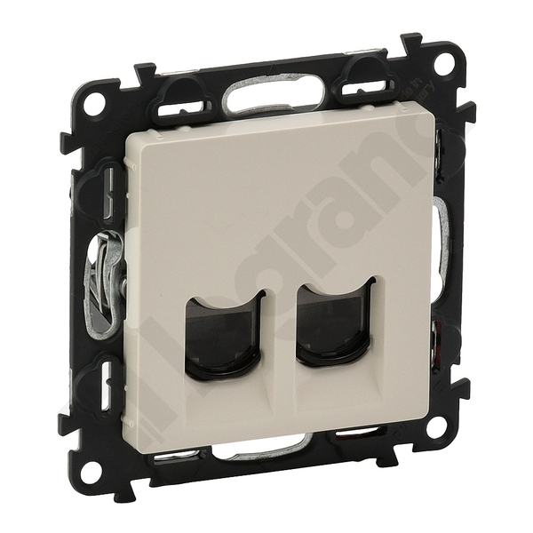 GNIAZDO 2XRJ45 KAT.5E FTP KREMOWE VALENA LIFE - 753254 - LEGRAND