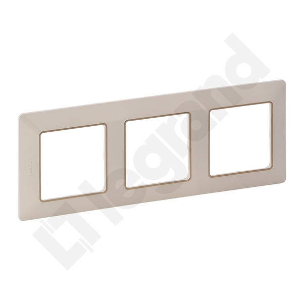 RAMKA POTRÓJNA KREMOWA/ZŁOTA VALENA LIFE - 754063 - LEGRAND