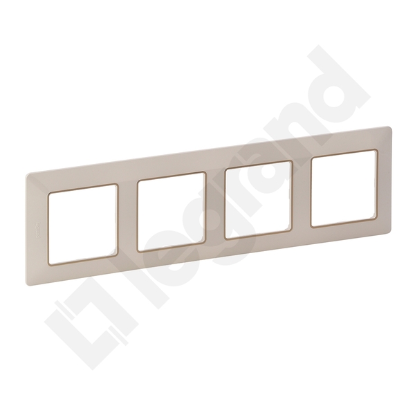 RAMKA POCZWÓRNA KREMOWA/ZŁOTA VALENA LIFE - 754064 - LEGRAND