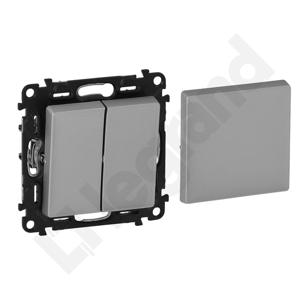 ŁĄCZNIK WIELOFUNKCYJNY ALUMINIUM 10 AX - 250 V~ VALENA LIFE - 752321 - LEGRAND