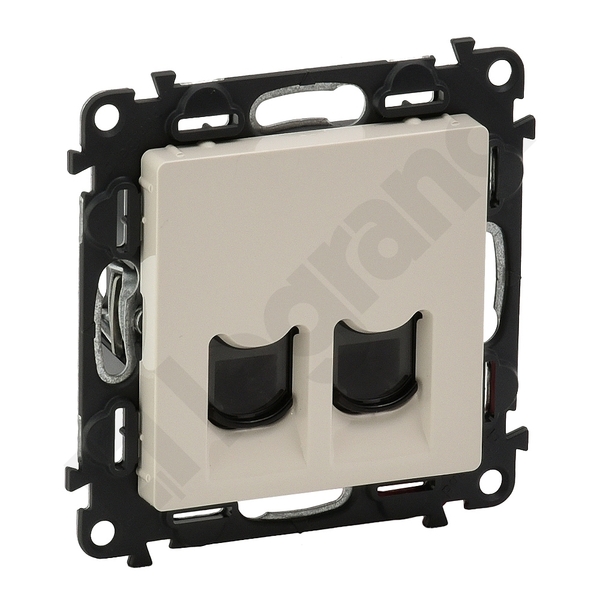 GNIAZDO 2XRJ11 KREMOWY VALENA LIFE - 753239 - LEGRAND