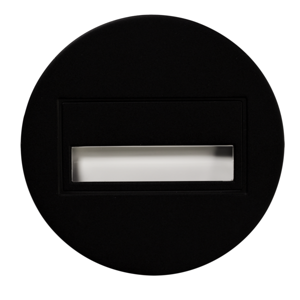 OPRAWKA ŚCIENNA PUNKTOWA P/T LED 14V DC CZARNA BARWA BIAŁA CIEPŁA SONA RAMKA OKRĄGŁA 13-211-62 - LED11321162 - ZAMEL