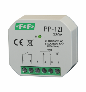 PRZEKAŹNIK 16A NO STEROWANIE 100-265V AC W OBUDOWIE PP-1ZI - PP-1Zi-230V - F&F