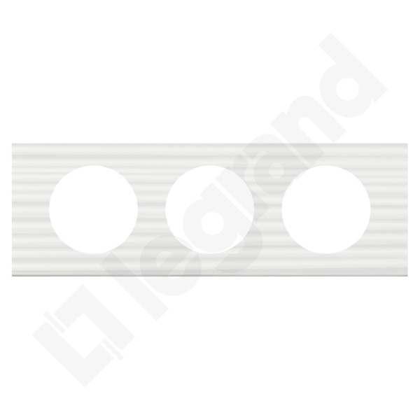 RAMKA POTRÓJNA POZIOMA/PIONOWA BIAŁA ŻŁOBIONA CELIANE - 069013 - LEGRAND