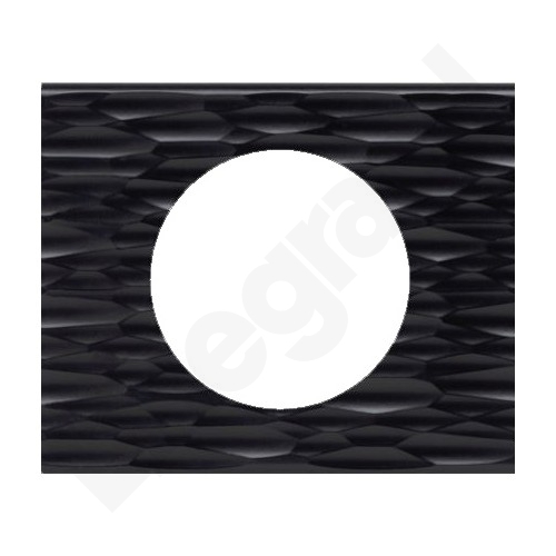 RAMKA POJEDYNCZA CORIAN CZARNY DŁUTOWANY CELIANE - 069021 - LEGRAND