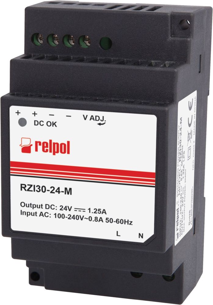 Zasilacz impulsowy 30W 24VDC 1,25A modułowy - 2615395 - RELPOL