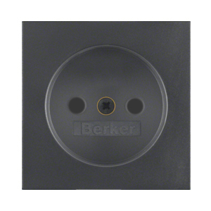 PŁYTKA CZOŁOWA DO GNIAZDA BEZ UZIEMIENIA ANTRACYT B.3/B.7 - 3967331606 - HAGER - BERKER