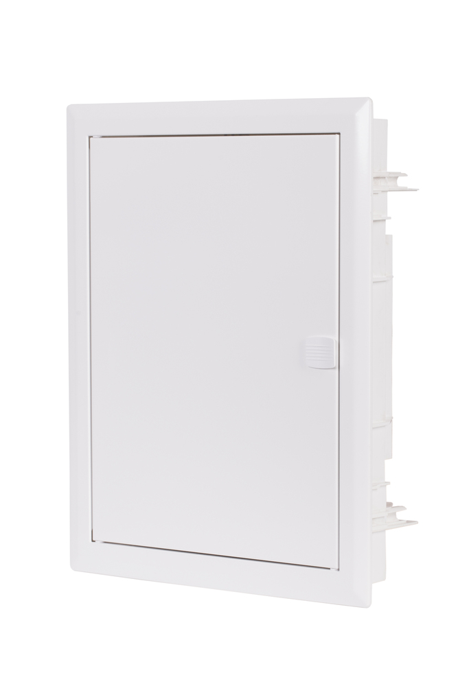 SZAFKA MULTIMEDIALNA TWORZYWO PODTYNK 442X355X90 DRZWI METAL ZATRZASK FIBERPT 38 - FIBERPT 38 - SABAJ