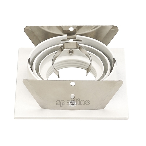 OPRAWA DOWNLIGHT MAX. 50W GU10 WBUDOWANA KWADRATOWA BIAŁY MAT NEW TRIA I - 111721 - SPOTLINE
