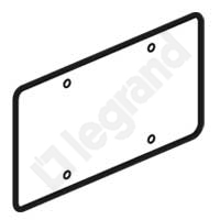 POKRYWA PROSTOKATNA DO PUSZKI PODWÓJNE 155X85MM BATIBOX - 080182 - LEGRAND