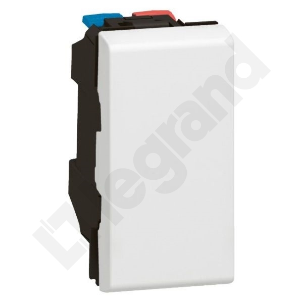 ŁĄCZNIK JEDNOBIEGUNOWY - 1 MODUŁ 10AX-250V~ BIAŁY MOSAIC - 077000 - LEGRAND