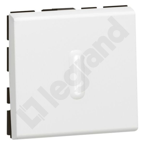 PRZYCISK PRZEŁĄCZNY - 1 MODUŁ BIAŁY Z MOŻLIWOŚCIĄ PODŚWIETLENIA 6A-250V~ MOSAIC - 077042 - LEGRAND