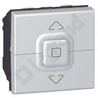 PRZYCISK STEROWANIA ROLET 500W - 2 MODUŁ ALUMINIUM MOSAIC - 079225 - LEGRAND